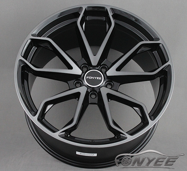 картинка Новые диски HRE S201 Replika R19 5X108 ET35 J9,5, черные + серебро магазин  StreetTuning 