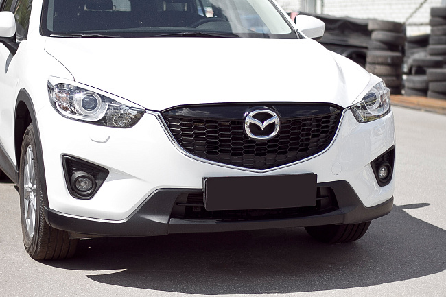 картинка Mazda CX-5 2011-2015 Накладки на передние фары (реснички) компл.-2 шт. магазин  StreetTuning 
