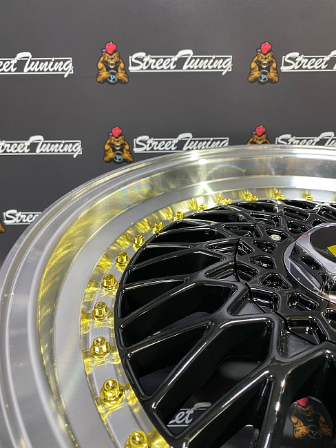 картинка Новые диски BBS RS R16 J7.5 ET30 4x100/114,3 Black + Silver магазин  StreetTuning 