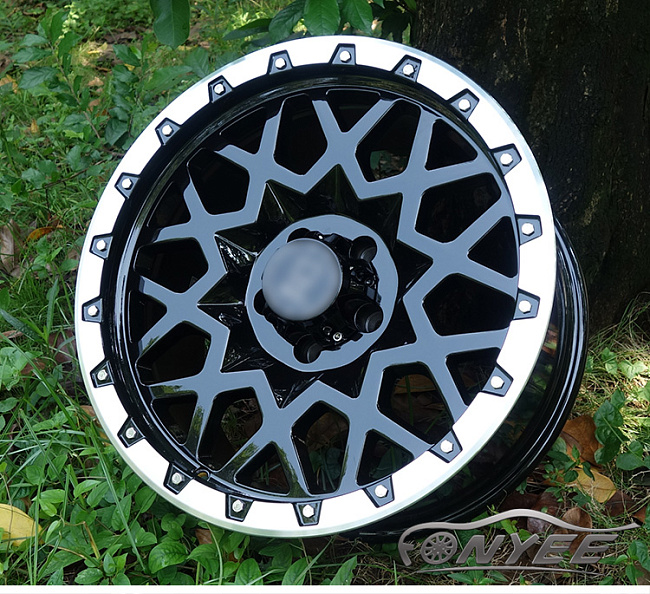 картинка Новые диски Black Rhino Sprocket R16 5X114,3 ET-10 J8,5 черный + серебро магазин  StreetTuning 