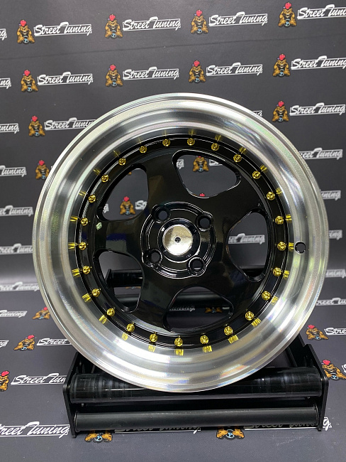 картинка Новые диски Rotiform R15 J8 ET20 4x100 Black + Silver магазин  StreetTuning 