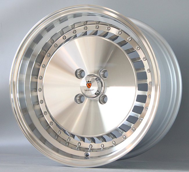 картинка Новые диски Stuttgart ST4 R17 4X100 ET35 J7,5, серебряные магазин  StreetTuning 