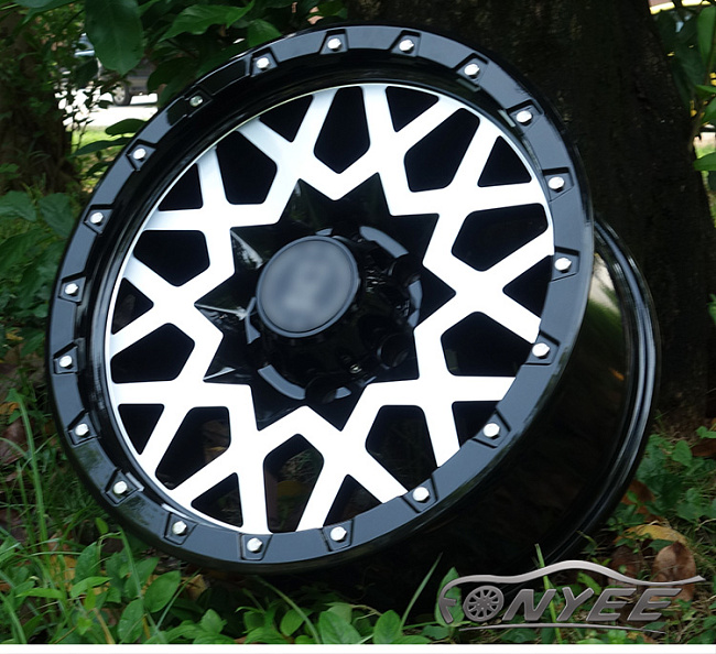 картинка Новые диски Black Rhino Sprocket R16 6X139,7 ET-6 J8,5 черный глянец + серебро магазин  StreetTuning 