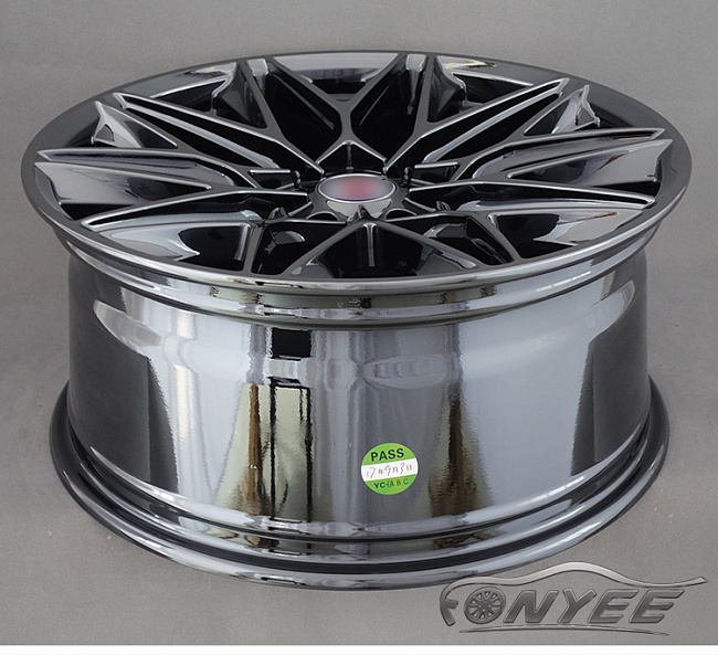 картинка Новые диски HRE P200 Replika R19 5X114,3 ET35 J9,5, черный хром магазин  StreetTuning 