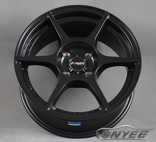 картинка Новые диски Buddy club p1 R15 4х100 ET35 J7 черный мат магазин  StreetTuning 