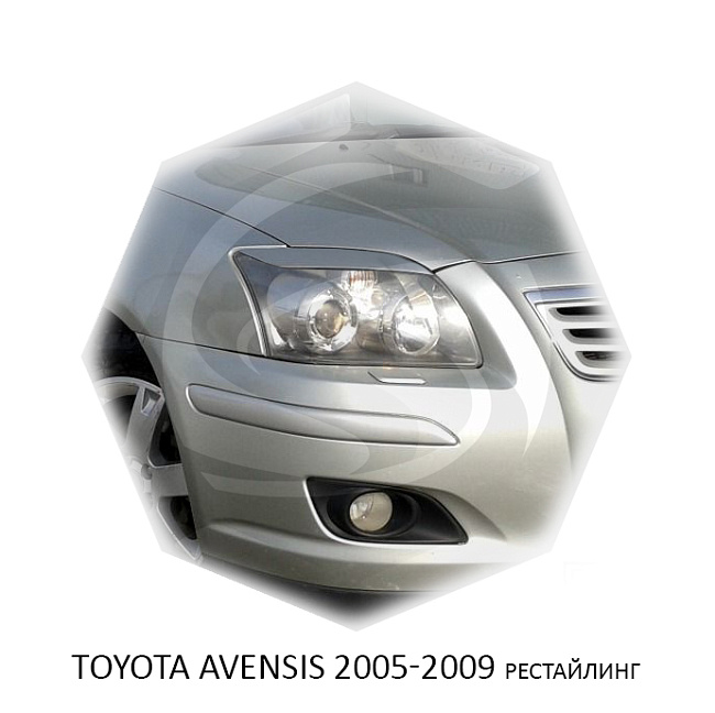 картинка Реснички на фары для  TOYOTA AVENSIS 2005-2008г (рестайлинг) магазин  StreetTuning 