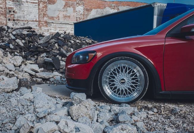 картинка Новые диски BBS RS R18 5X114,3/5X112 ET30 J9,5 серебро + полированная полка магазин  StreetTuning 