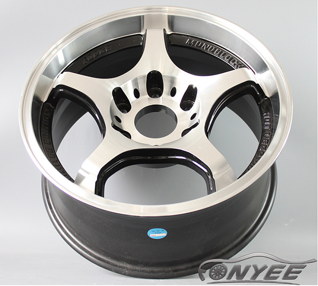 картинка Новые диски Monoblock A-TECH 6х139,7 ET25 J8 черные + серебро магазин  StreetTuning 