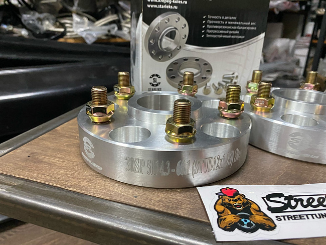 картинка Проставка Starleks 30 мм 5x114.3 12x1.25 цо 66.1 - РФ магазин  StreetTuning 