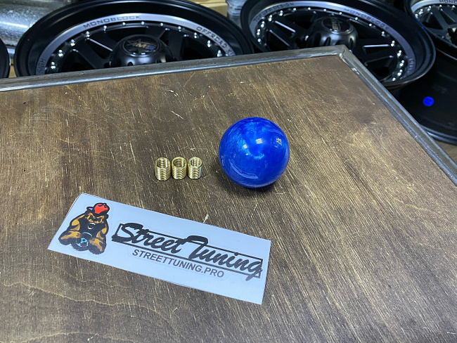 картинка Ручка переключения передач цвет синий перламутр JDM магазин  StreetTuning 