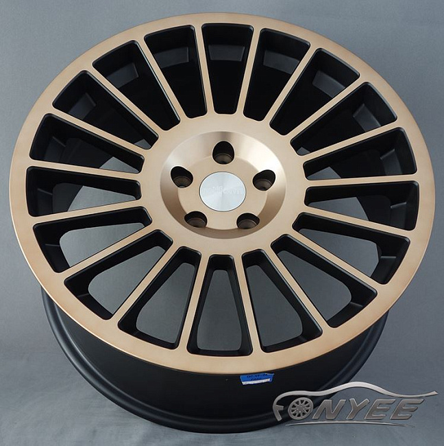 картинка Новые диски Rotiform IND R19 5x112 ET40 J8,5 черный мат + бронза магазин  StreetTuning 