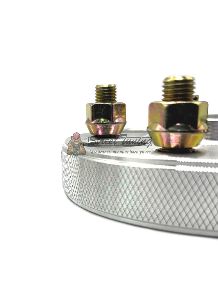 картинка Проставка Starleks 25 мм 5x108 12x1.5 цо 63,4 Silver от магазина  StreetTuning