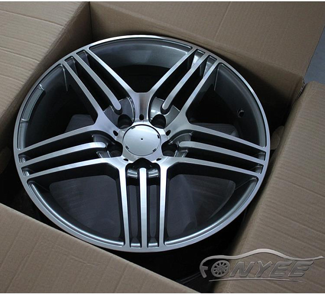 картинка Новые диски Mersedes AMG SLS R18 5x112 ET35 J8,5 серый + серебро магазин  StreetTuning 