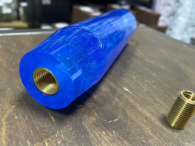 картинка Ручка КПП, цилиндр JDM 15 см, синий магазин  StreetTuning 