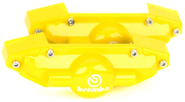 картинка Накладки на суппорта Brembo Style задние, цвет синий магазин  StreetTuning 