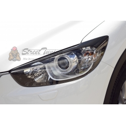Mazda CX-5 2011-2015 Накладки на передние фары (реснички) компл.-2 шт.