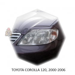 Реснички на фары для  TOYOTA COROLLA 120 2000-2006г (седан)