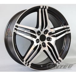 Новые диски Royal wheels R19 5X100 ET30 J8,5 серебро + черный глянец