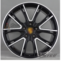 Новые диски Porsche Exclusive Design Black R20 5X112 ET19 J9 черный глянец + серебро