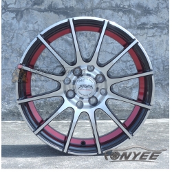 Новые диски Storm Wheels R15 5x114,3 ET38 J6 черные + серебро