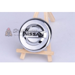 Колпачок на литье хром Nissan,C-553 (внешний 73mm, внутренний 63mm)