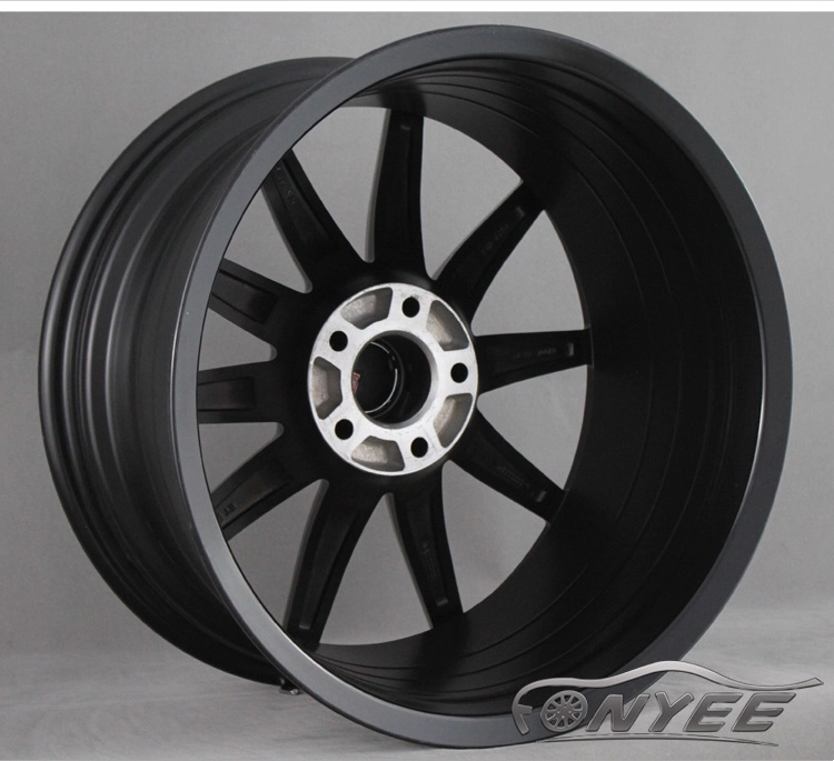 картинка Новые диски Mercedes AMG 10 Spoke R18 5x112 ET35 J8 черные + красная полоска от магазина  StreetTuning