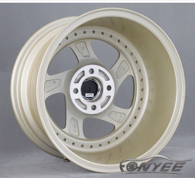 картинка Новые диски Rotiform TMB Flat R15 4х100 ET17 J8,5 золото + золотые болтики от магазина  StreetTuning