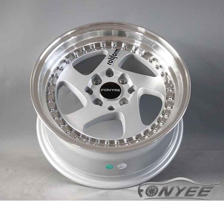картинка Новые диски Rotiform TMB Flat R15 4х100/114,3 ET30 J7 серебро + полированная полка от магазина  StreetTuning