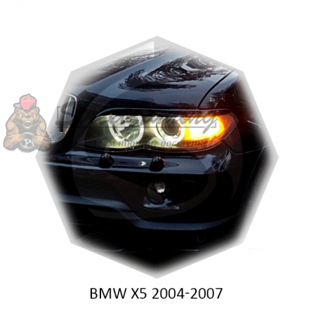 Реснички на фары для  BMW X5 2004-2007г