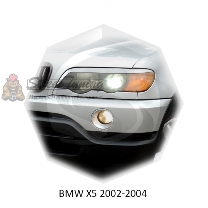 Реснички на фары для  BMW X5 2002-2004г