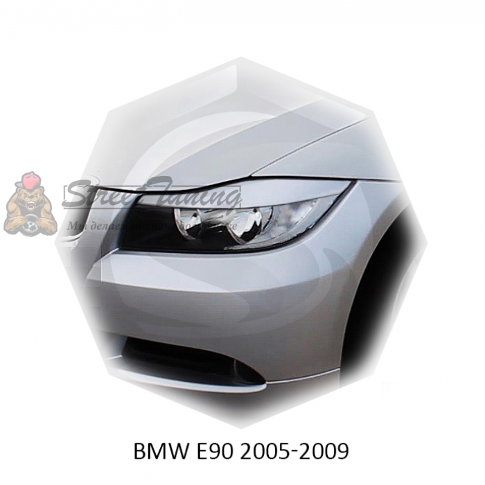 Реснички на фары для  BMW E90  2005-2009г