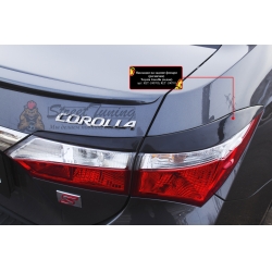 Toyota Corolla (седан) 2012-2015 Накладки на задние фонари (реснички)