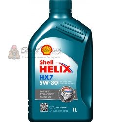 Полусинтетическое моторное масло Shell Helix HX7 5W-30 - 1 л