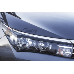 Toyota Corolla (седан) 2012-2015 Накладки на передние фары (реснички)