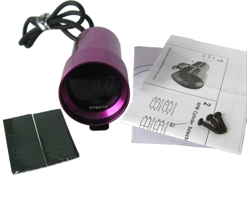 картинка Датчик тахометр Epman 37 мм , фиолетовый магазин  StreetTuning 