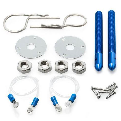 картинка Спортивные замки капота Epman Hood Pin, синий магазин  StreetTuning 