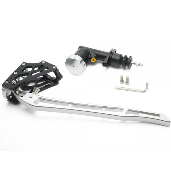 картинка Ручник гидравлический фрезерованный EPMAN, серебро, 402 мм магазин  StreetTuning 