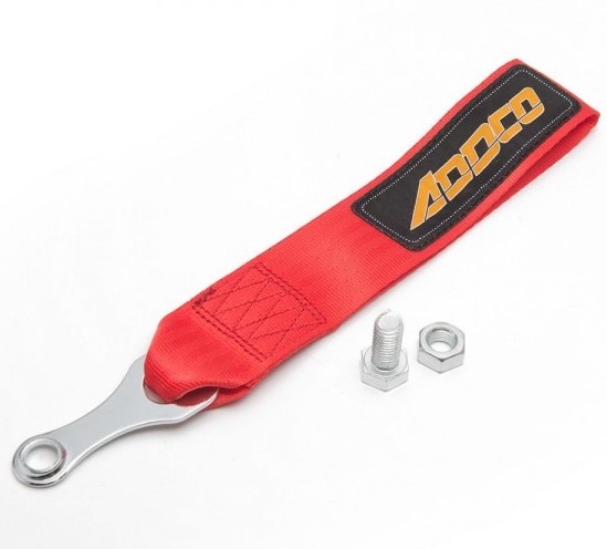 картинка Буксировочный ремень ADDCO, красный магазин  StreetTuning 