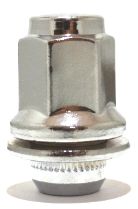 картинка Гайка Starleks M12x1.5, пресс-шайба, высота 47 мм, закрытая, хром магазин  StreetTuning 