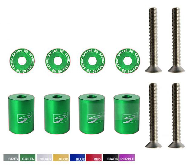 картинка Проставки под капот Epman, зеленые магазин  StreetTuning 