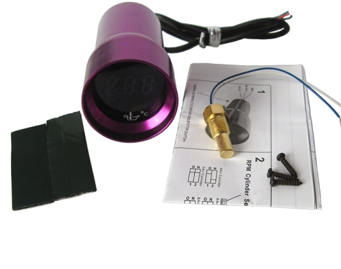 картинка Датчик температуры масла Epman 37 мм , фиолетовый магазин  StreetTuning 