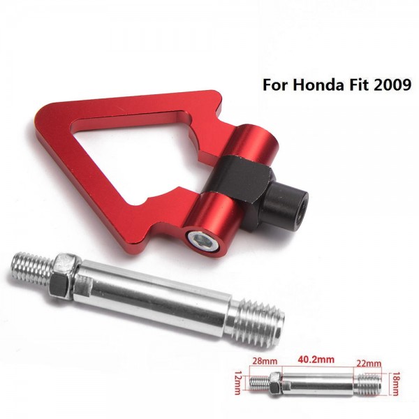 картинка Буксировочный крюк "Стрелка" для Honda Fit 2009, красный магазин  StreetTuning 