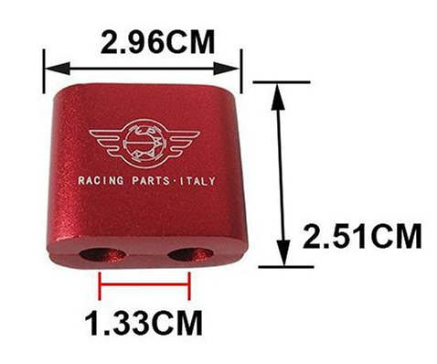 картинка Разделитель высоковольтных проводов на 2 шт  Epman, красный магазин  StreetTuning 
