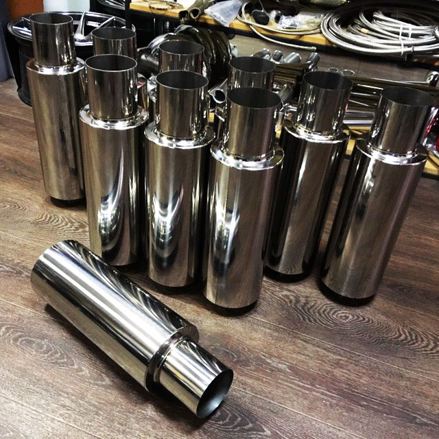 картинка Прямоточная банка, вход 76 мм, выход 101 мм магазин  StreetTuning 