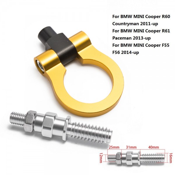 картинка Буксировочное кольцо для BMW MINI Cooper, золотое магазин  StreetTuning 