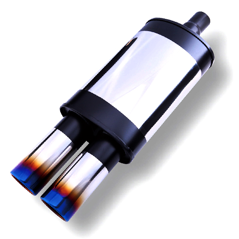 картинка Прямоточная банка Remus Style,с двойным выходом D - 51 x 89 мм L - 650 мм CHR-TY-B018ABK магазин  StreetTuning 