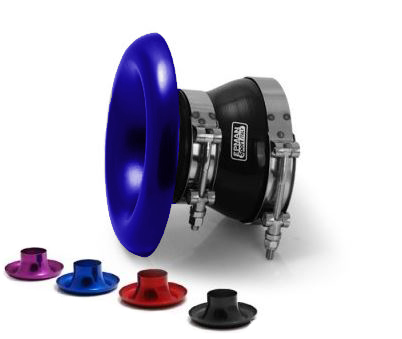 картинка Насадка на холодную часть турбины с патрубком 76-102 мм , синий магазин  StreetTuning 