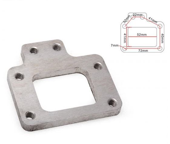 картинка Фланец под турбину T2/T25/T28/GT28, для Nissan магазин  StreetTuning 