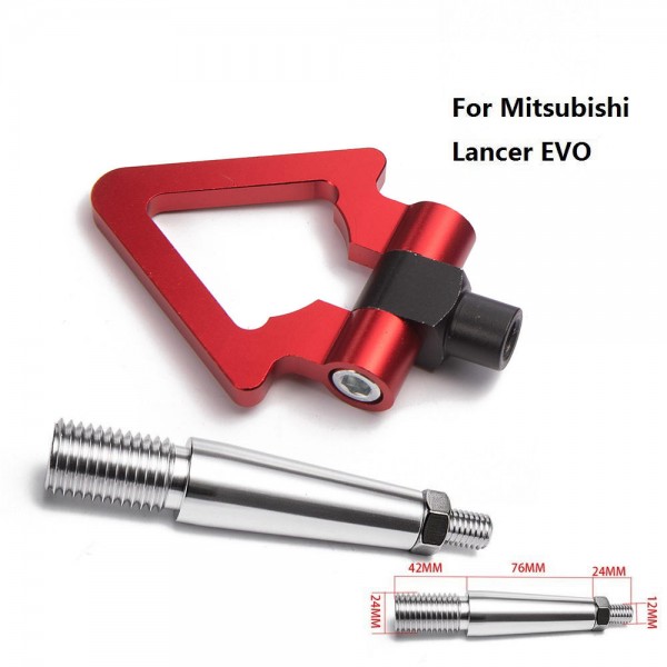 картинка Буксировочный крюк "Стрелка" для Mitsubishi Lancer EVO, красный магазин  StreetTuning 