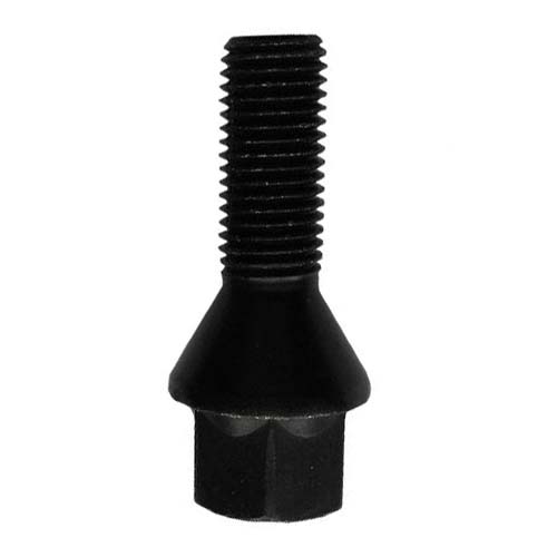 картинка Болт Starleks М14х1,25, высота 32 мм,конус, ключ 17мм, черный цинк C17F32BC магазин  StreetTuning 